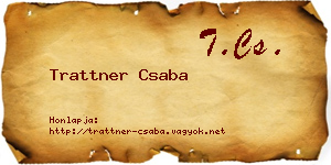 Trattner Csaba névjegykártya